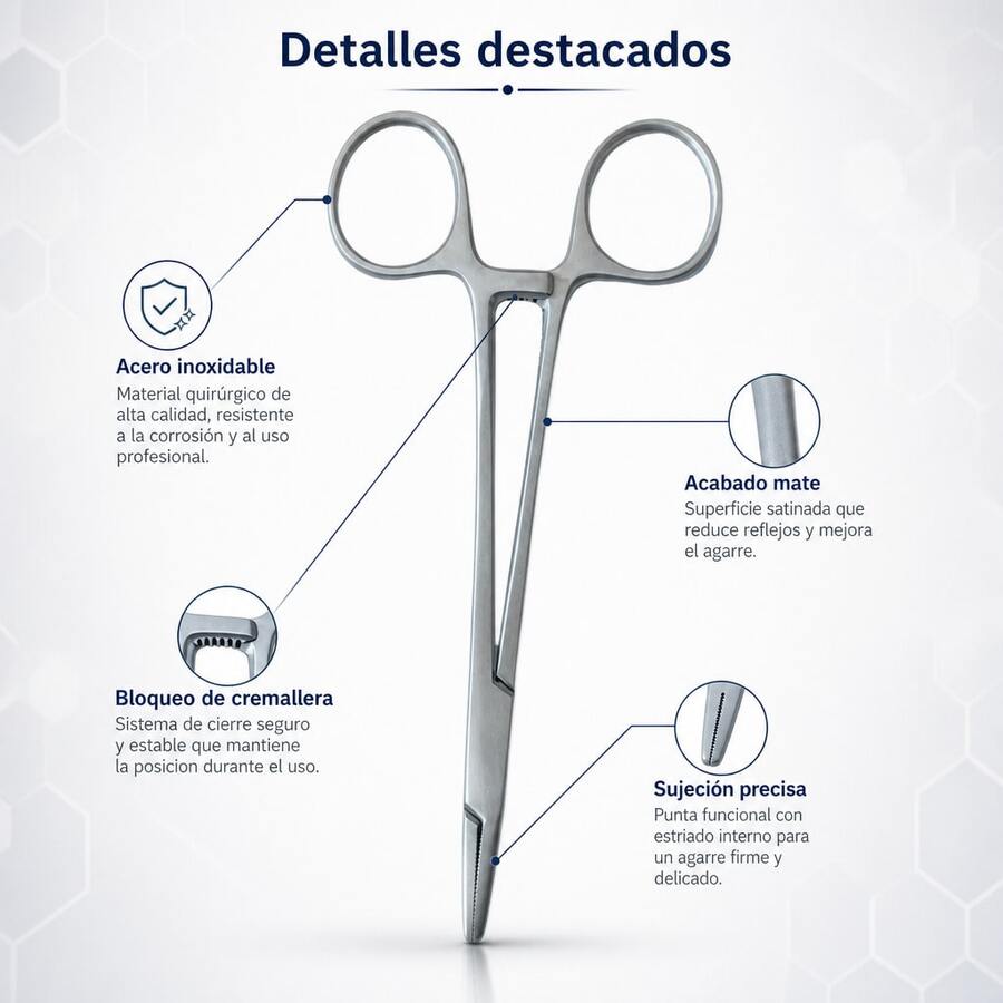 Porta Agujas Mayo Hegar Acero Inox
