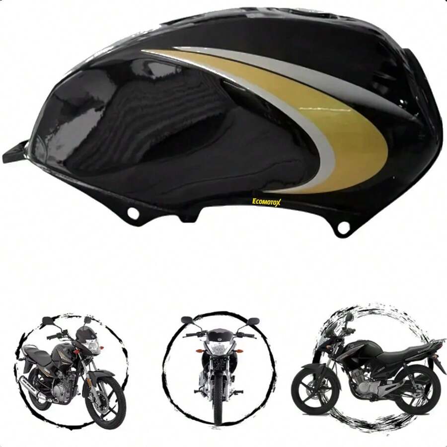 Tanque de Gasolina Negro Compatible con YBR125 – Gran capacidad, ajuste preciso y estilo renovado