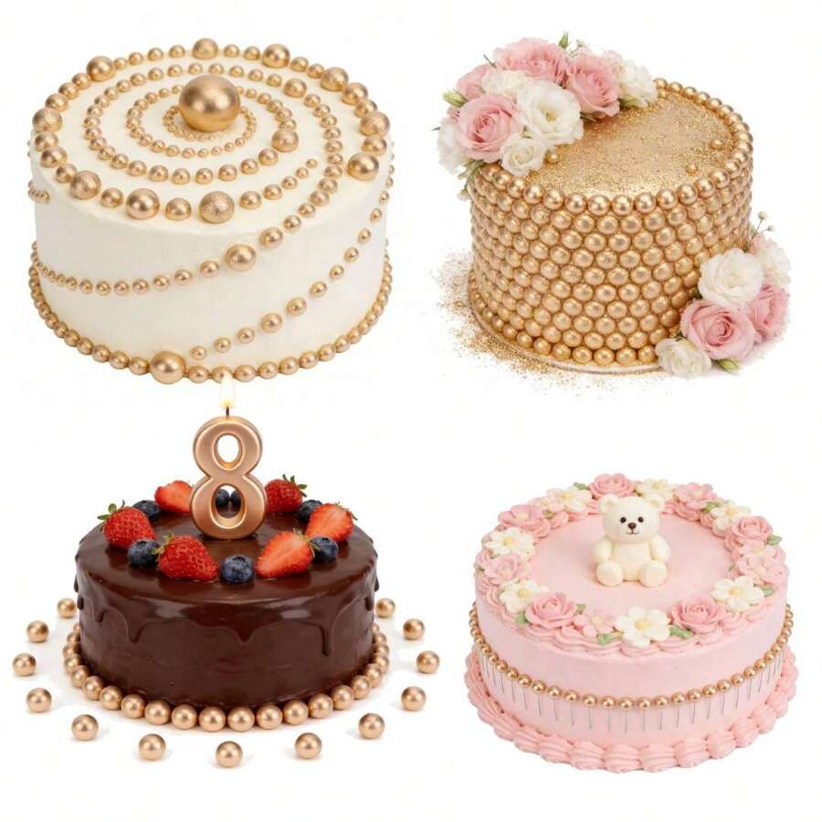 200 Piezas Decoraciones Para Pasteles