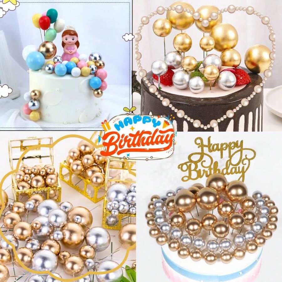 200 Piezas Decoraciones Para Pasteles