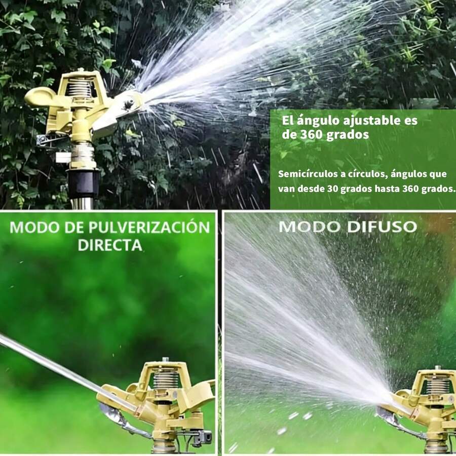 Aspersor de impacto sobre base de trípode Aspersor de césped