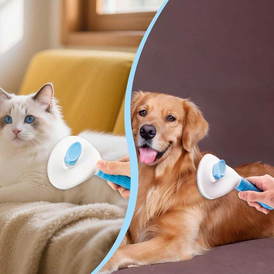 Cepillo Deslanador para Perros y Gatos