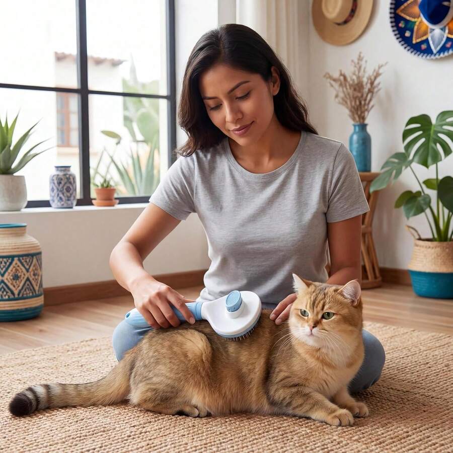 Cepillo Deslanador para Perros y Gatos