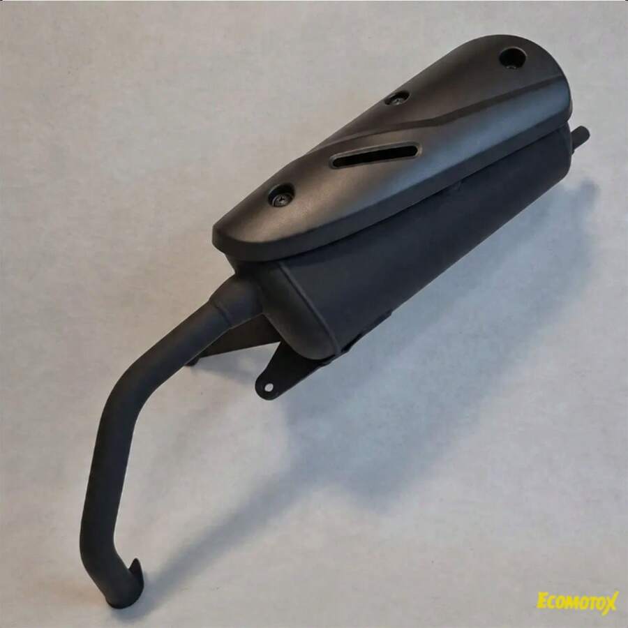 Escape Negro Compatible con Italika W150 / WS150 / XW150 – Rendimiento eficiente, ajuste preciso y estilo deportivo