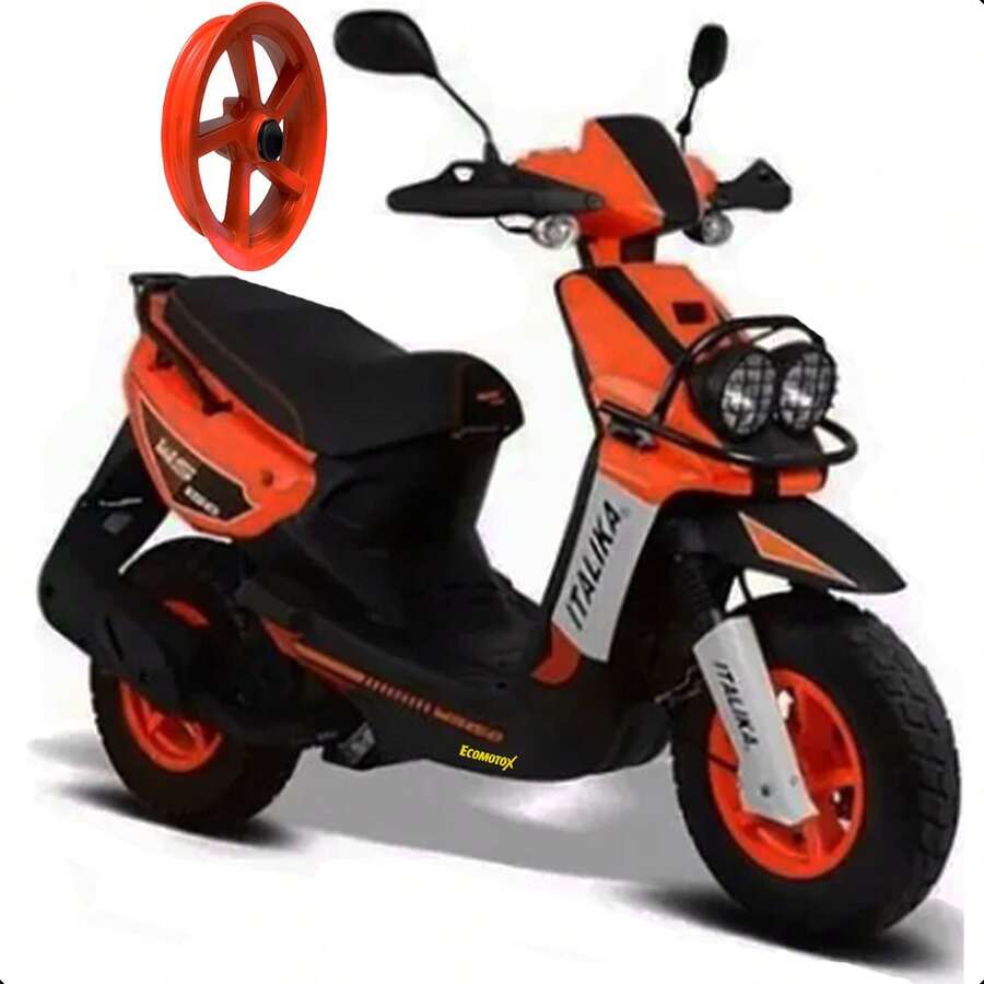 Rin Delantero 3.5 x 10 Naranja Compatible con Italika WS150 – Diseño deportivo, gran resistencia y apariencia llamativa
