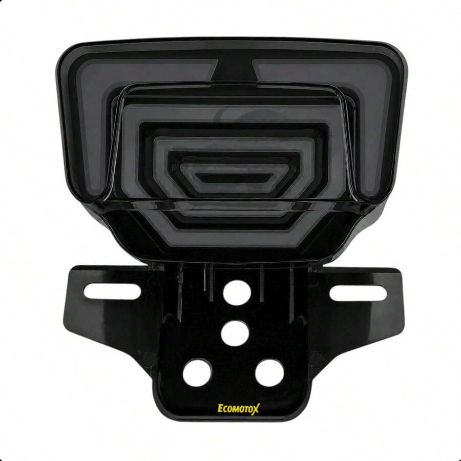 Calavera LED Universal con Intermitentes Integrados Blanco/Rojo y Amarillo – Diseño moderno, alta visibilidad y estilo deportivo