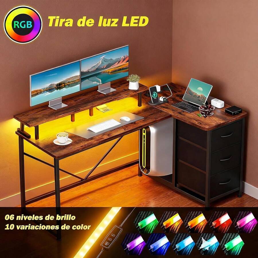 Tipo de L Escritorio Gamer