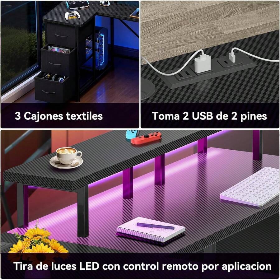 Tipo de L Escritorio Gamer