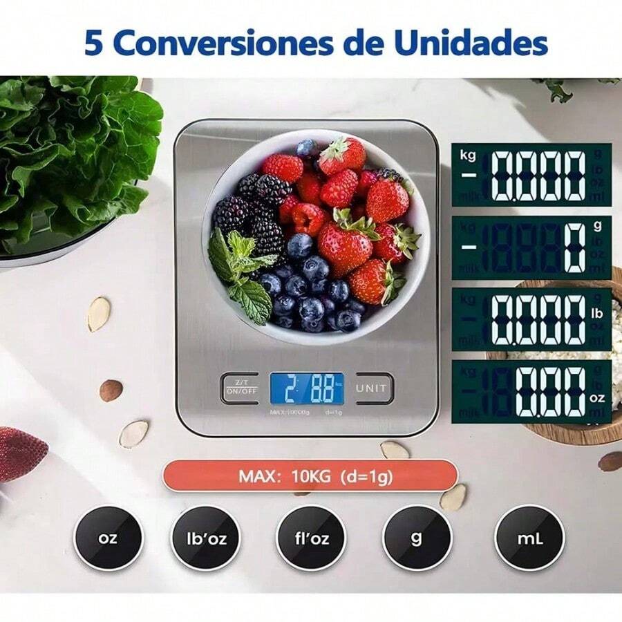 Balanza digital para cocina con soporte