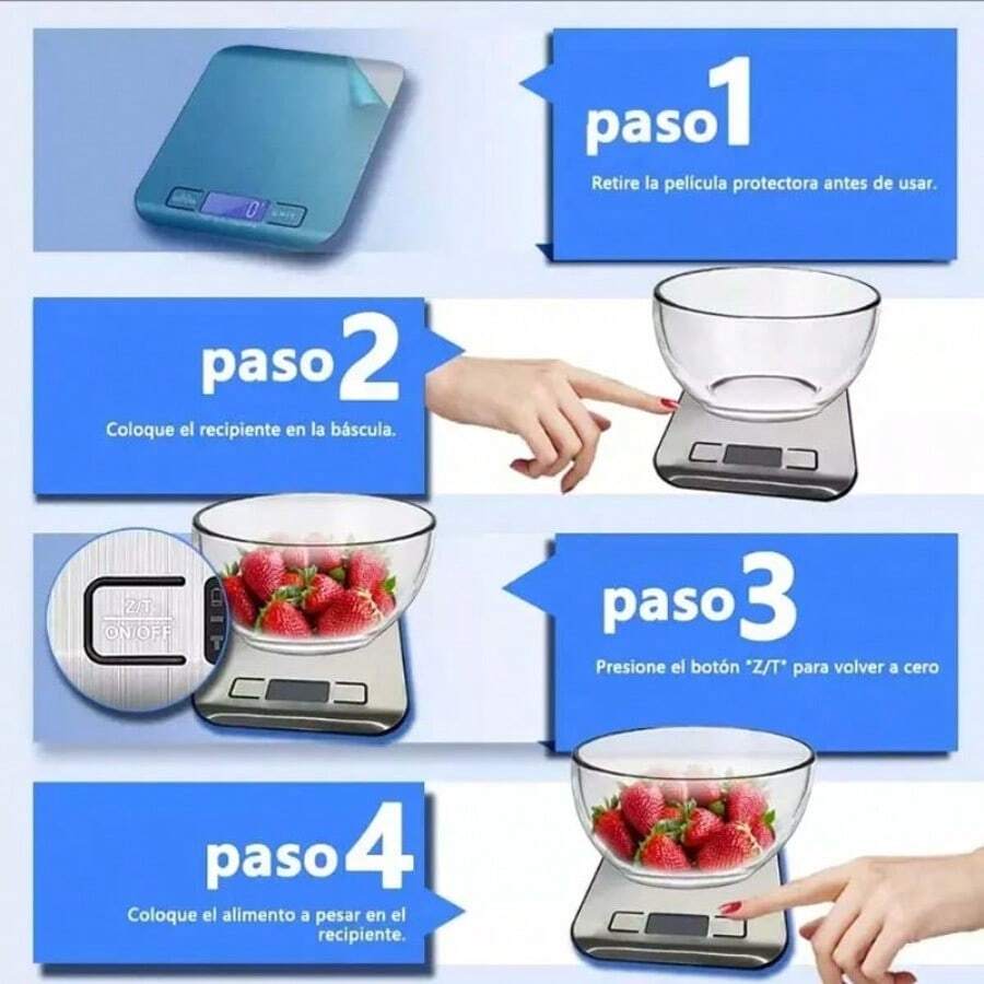 Balanza digital para cocina con soporte