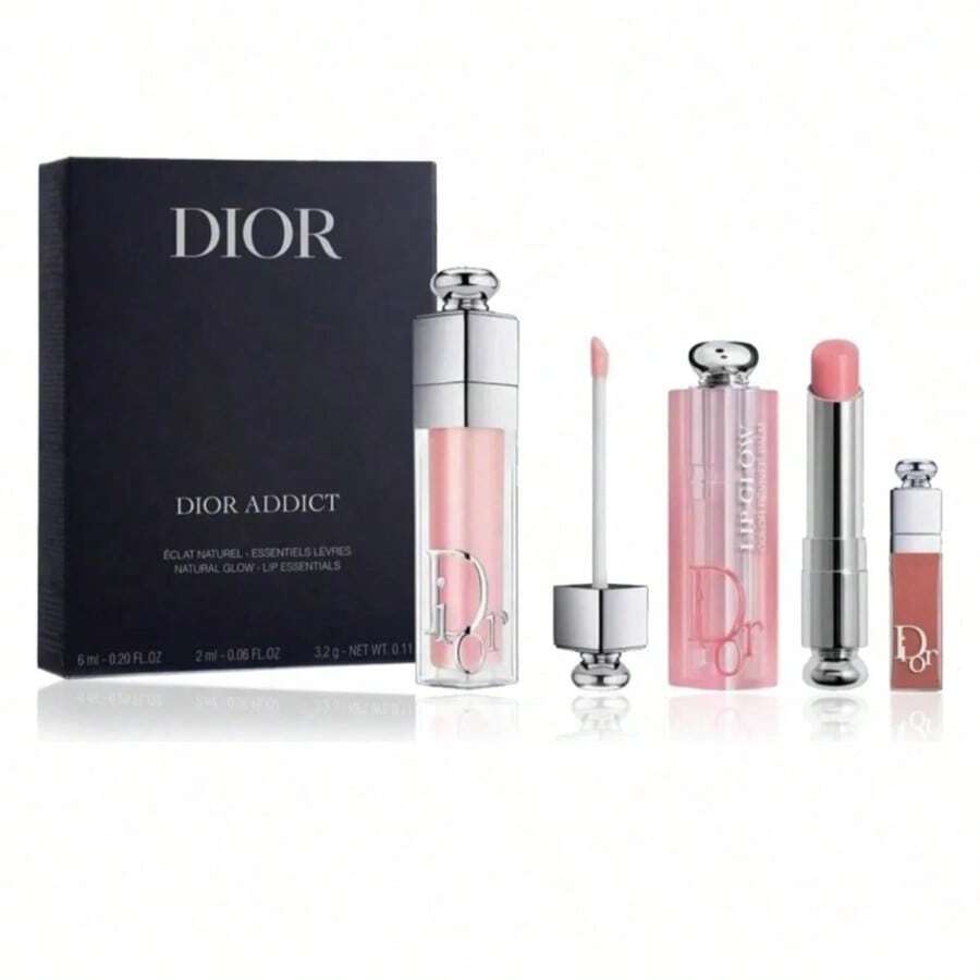 DlOR Addict Lip Glow Gift Set 3 Piezas+bolsa