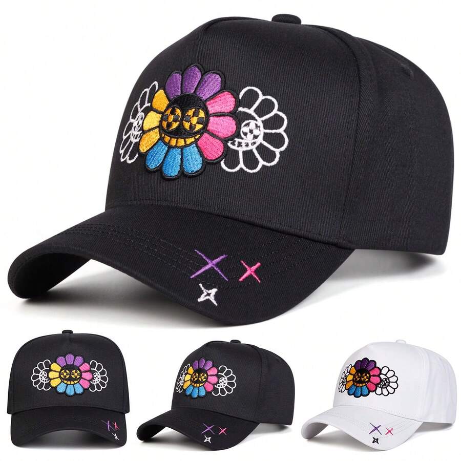 Gorra de camionero con girasol