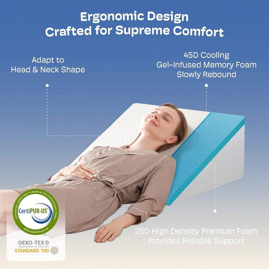 Simpledad Almohada de cuña