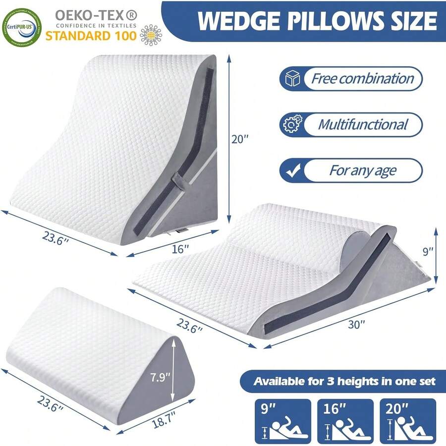 Simpledad Almohada de cuña