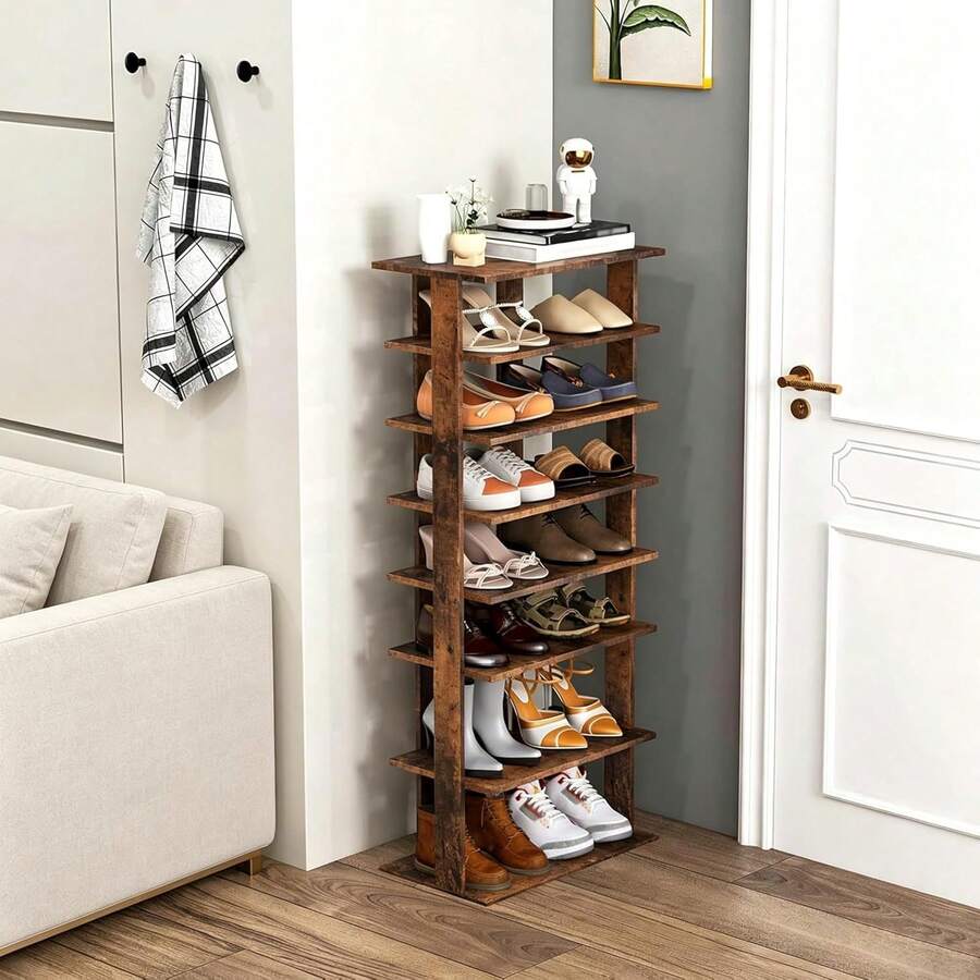 Zapatera de Madera de 8 Niveles