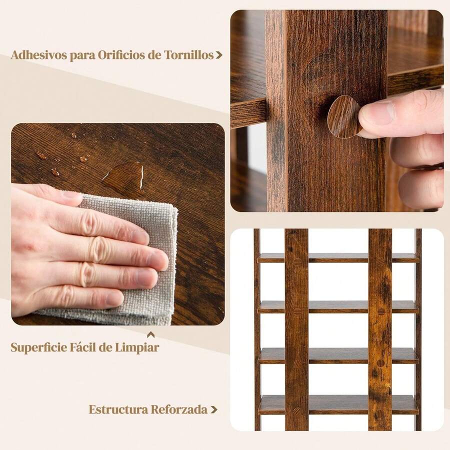 Zapatera de Madera de 8 Niveles