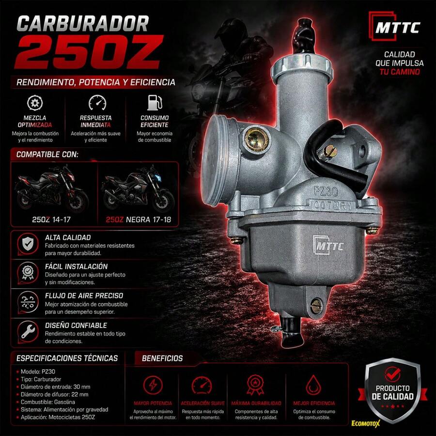 Carburador Compatible con 250Z 2014-2018