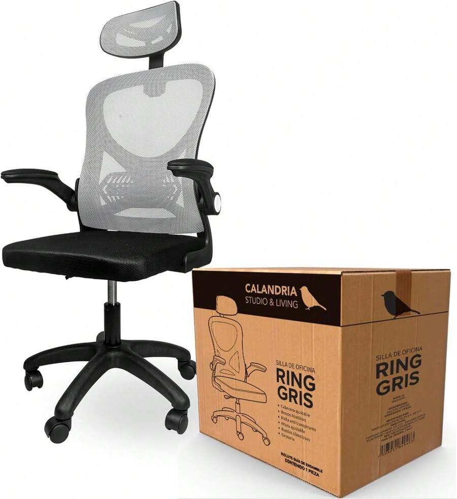 Silla De Escritorio Gris