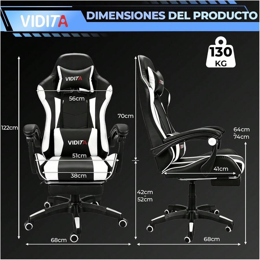 Silla ergonómica Gamer