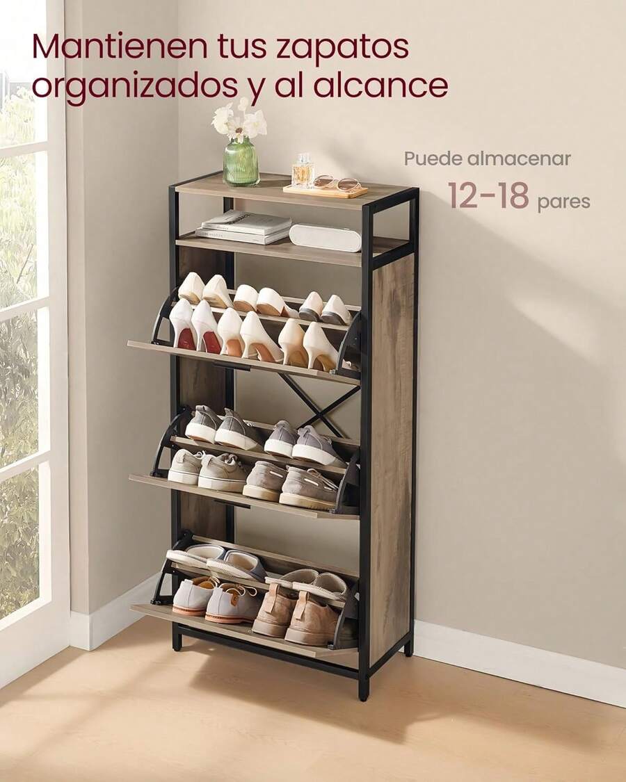 VASAGLE - Gabinete de Zapatos