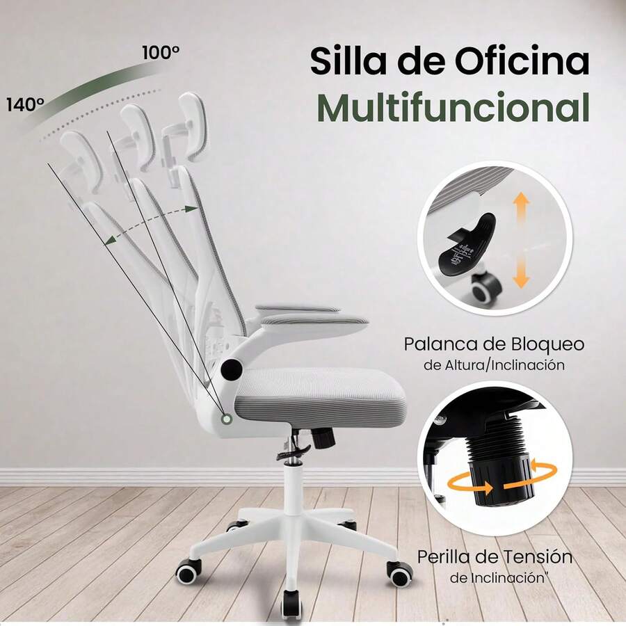 Silla Oficina con Altura Ajustable