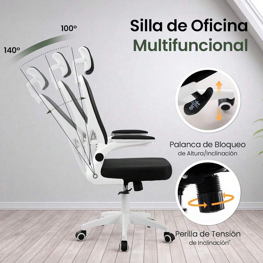 Silla Oficina con Altura Ajustable