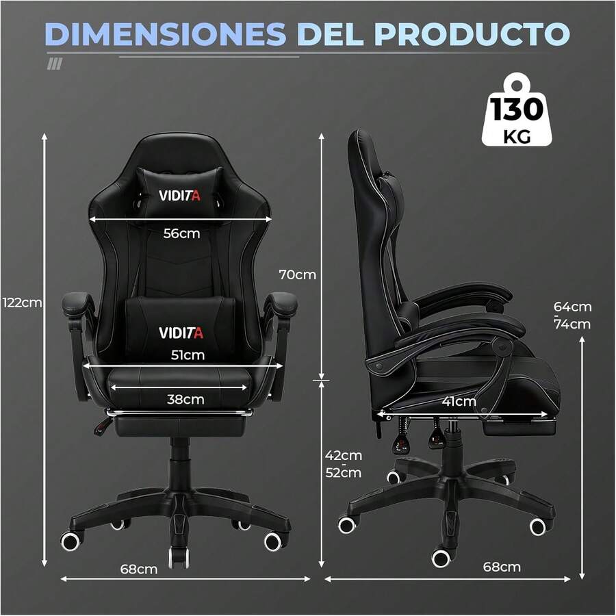 Silla ergonómica Gamer