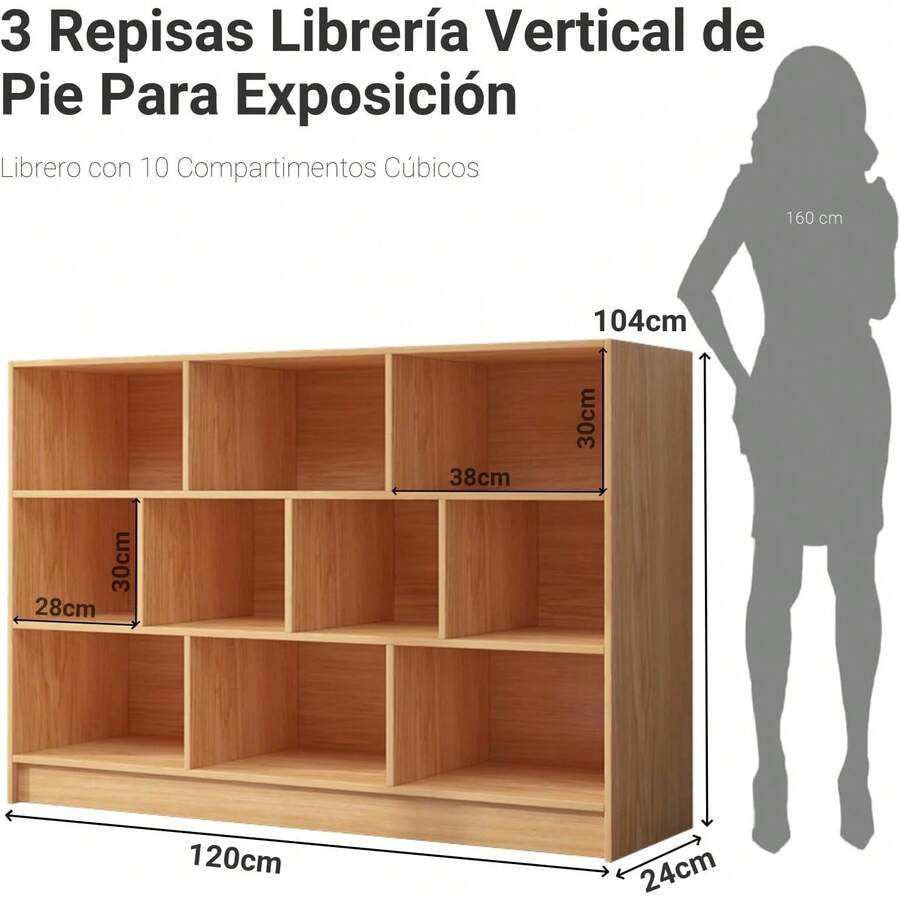 Librero de 10 Compartimentos