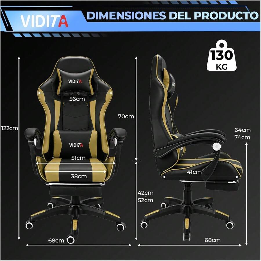 Silla ergonómica Gamer