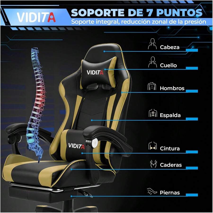 Silla ergonómica Gamer