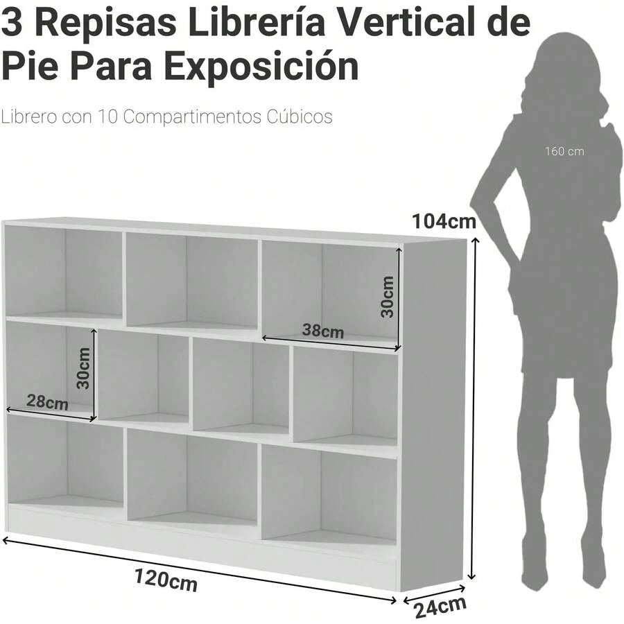 Librero de 10 Compartimentos