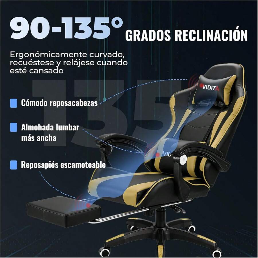 Silla ergonómica Gamer