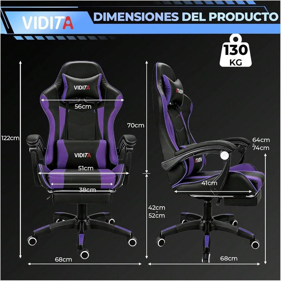 Silla ergonómica Gamer