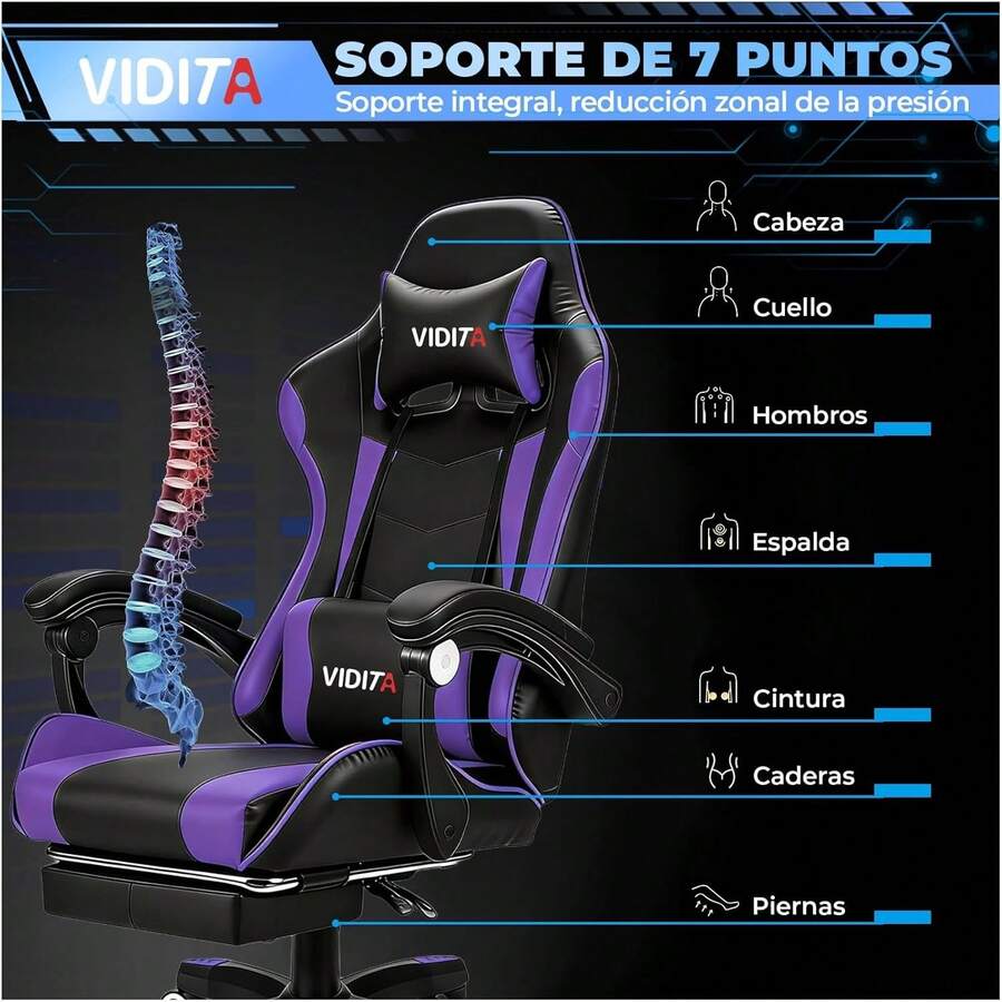Silla ergonómica Gamer