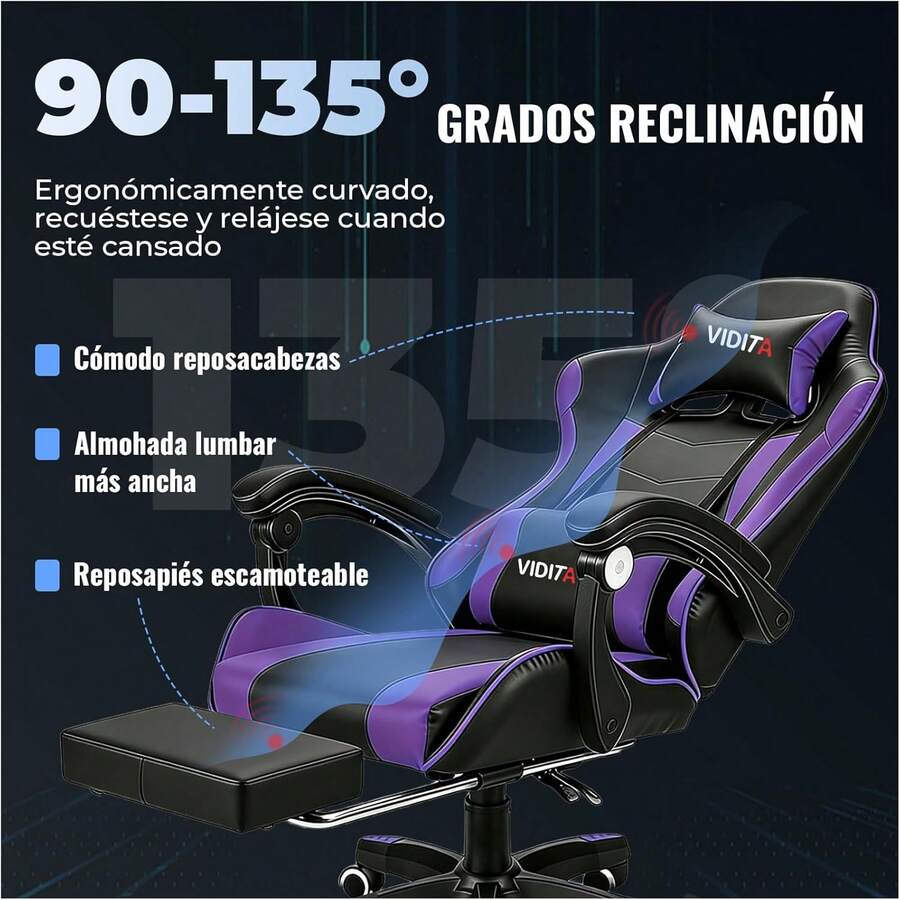 Silla ergonómica Gamer