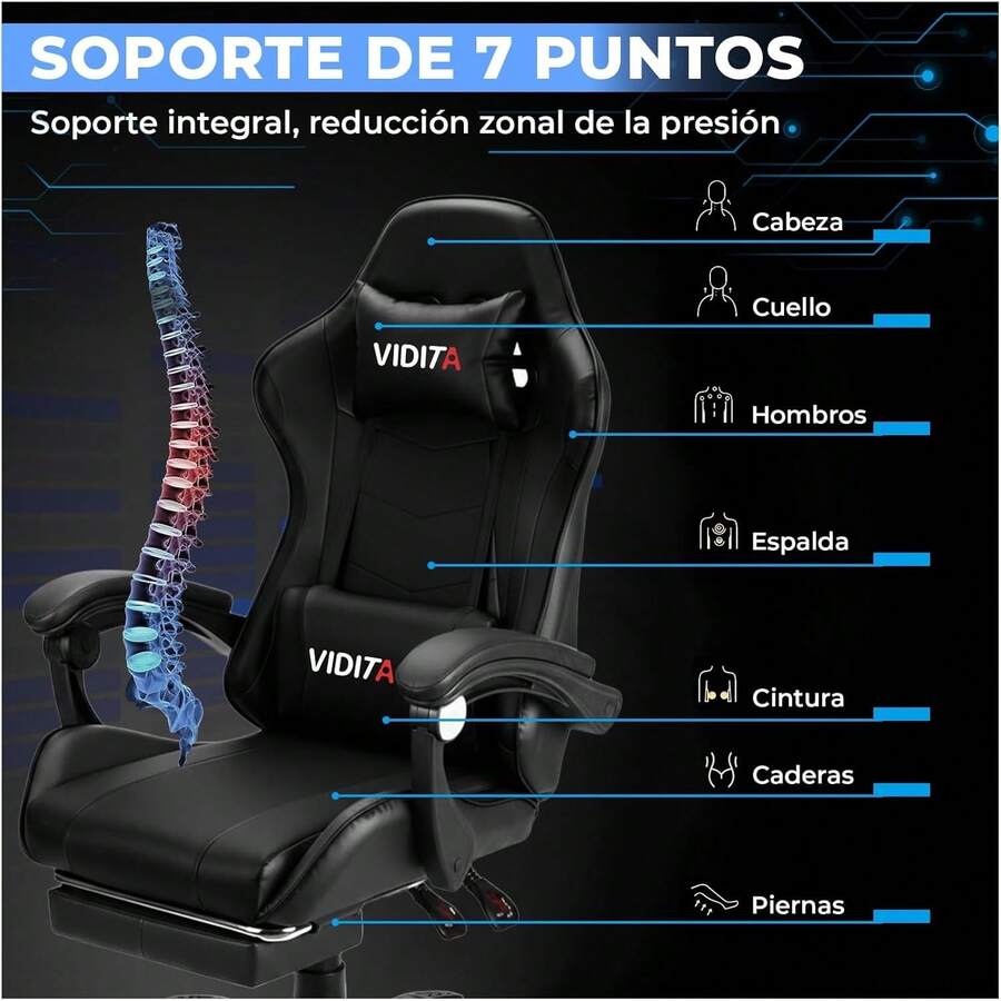 Silla ergonómica Gamer