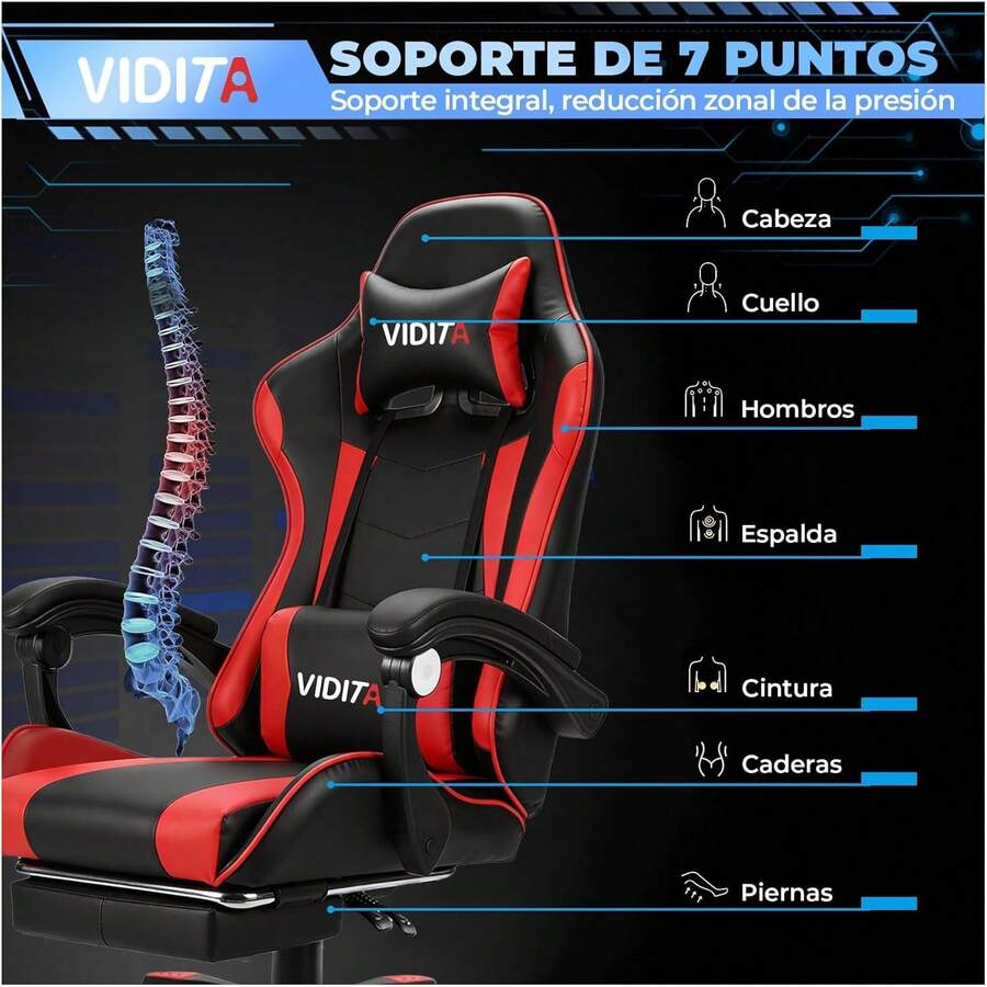 Silla ergonómica Gamer
