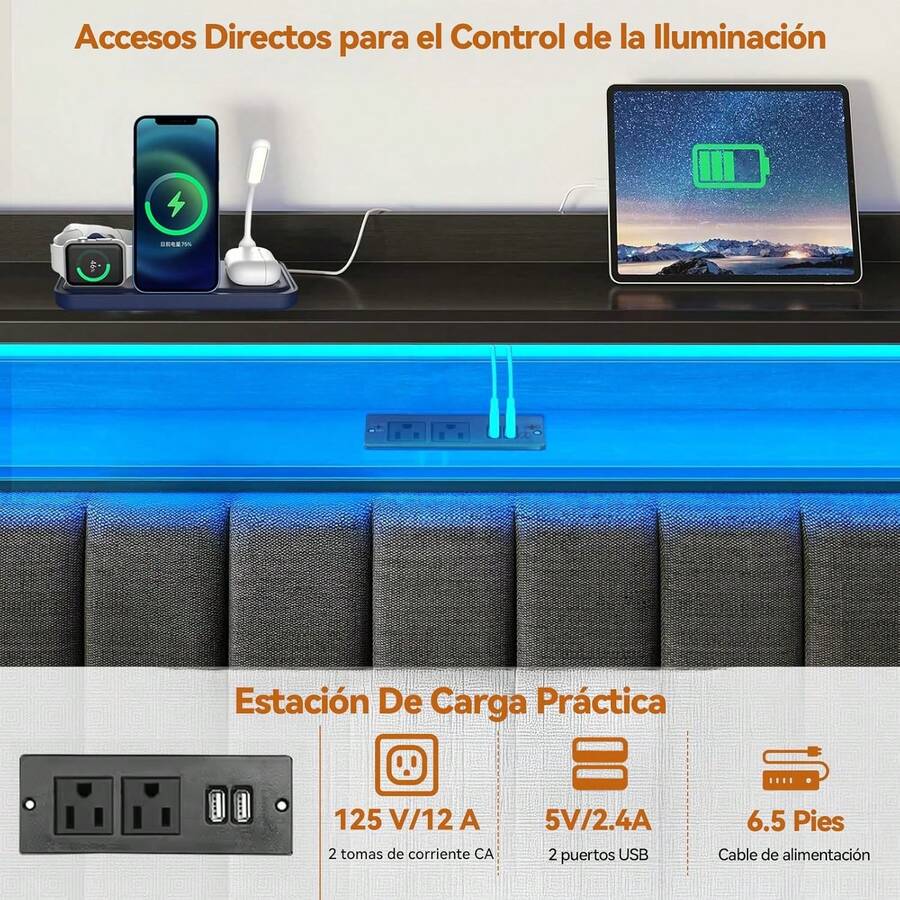 Cabecera Matrimonial - con Luz