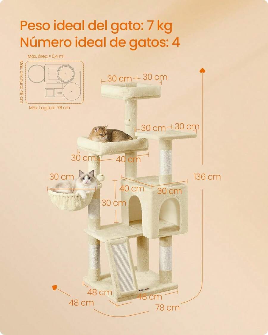 Torre Rascador para Gatos