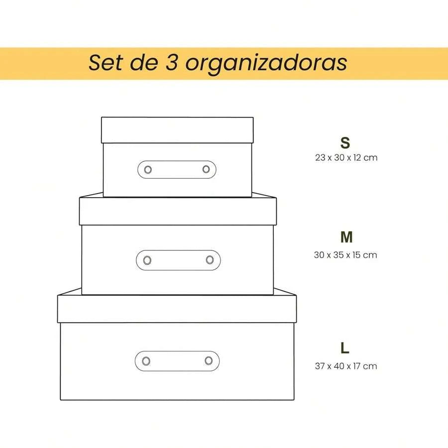 3 Cajas Organizadoras