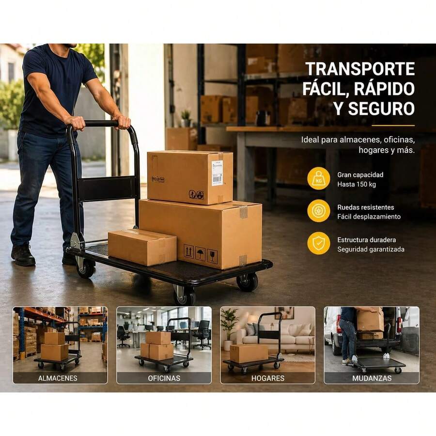 Carro Plataforma Plegable