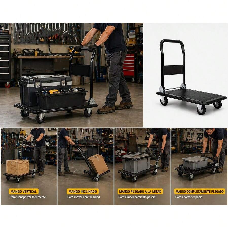 Carro Plataforma Plegable