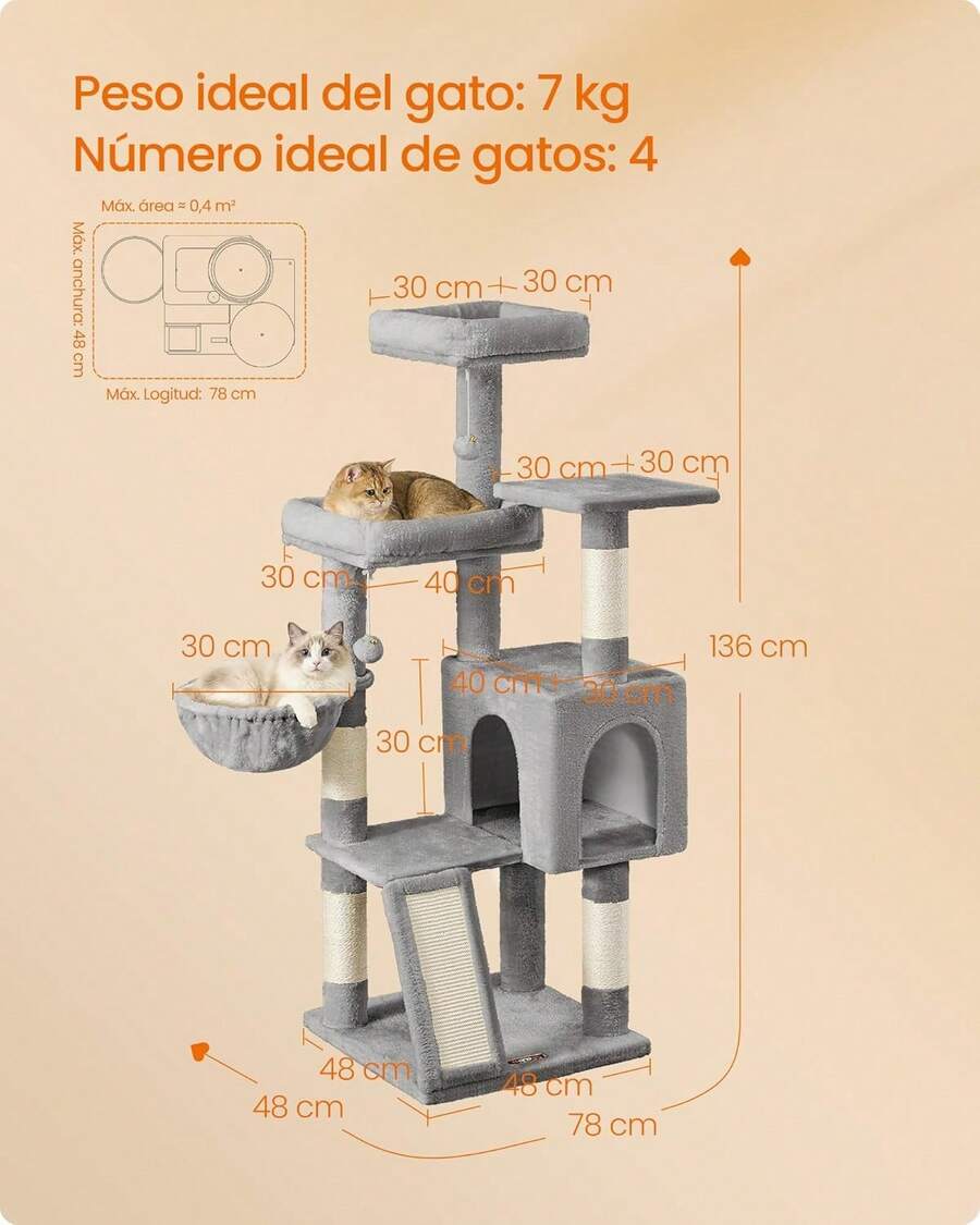 Torre Rascador para Gatos