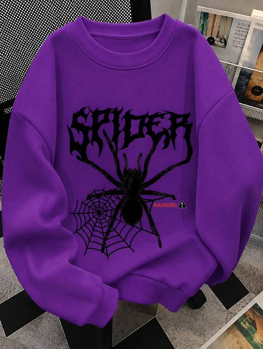 Sudadera casual estampado gráfico spiderman
