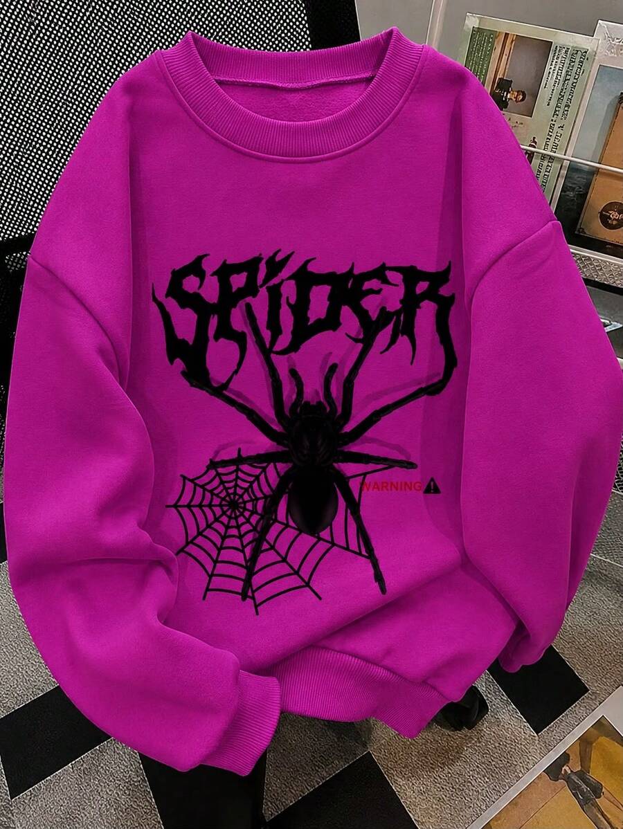 Sudadera casual estampado gráfico spiderman