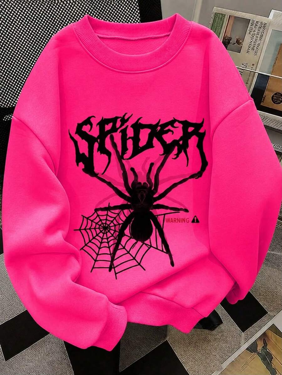 Sudadera casual estampado gráfico spiderman