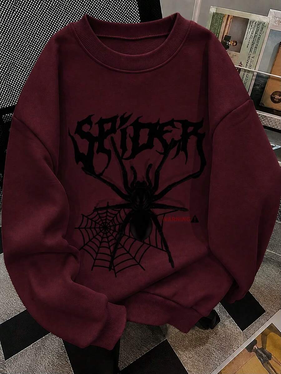 Sudadera casual estampado gráfico spiderman