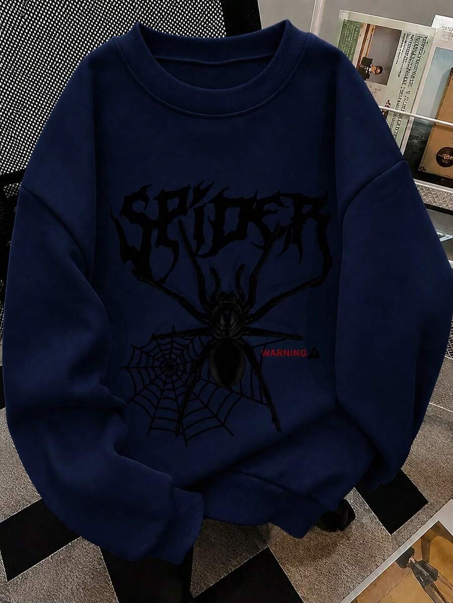 Sudadera casual estampado gráfico spiderman