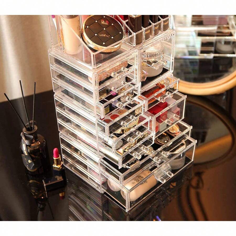 Caja organizadora de maquillaje