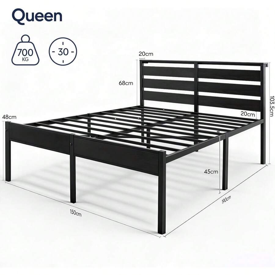 Base Cama Matrimonial Metal